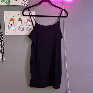 Black Backless Spaghetti Strap Camisole